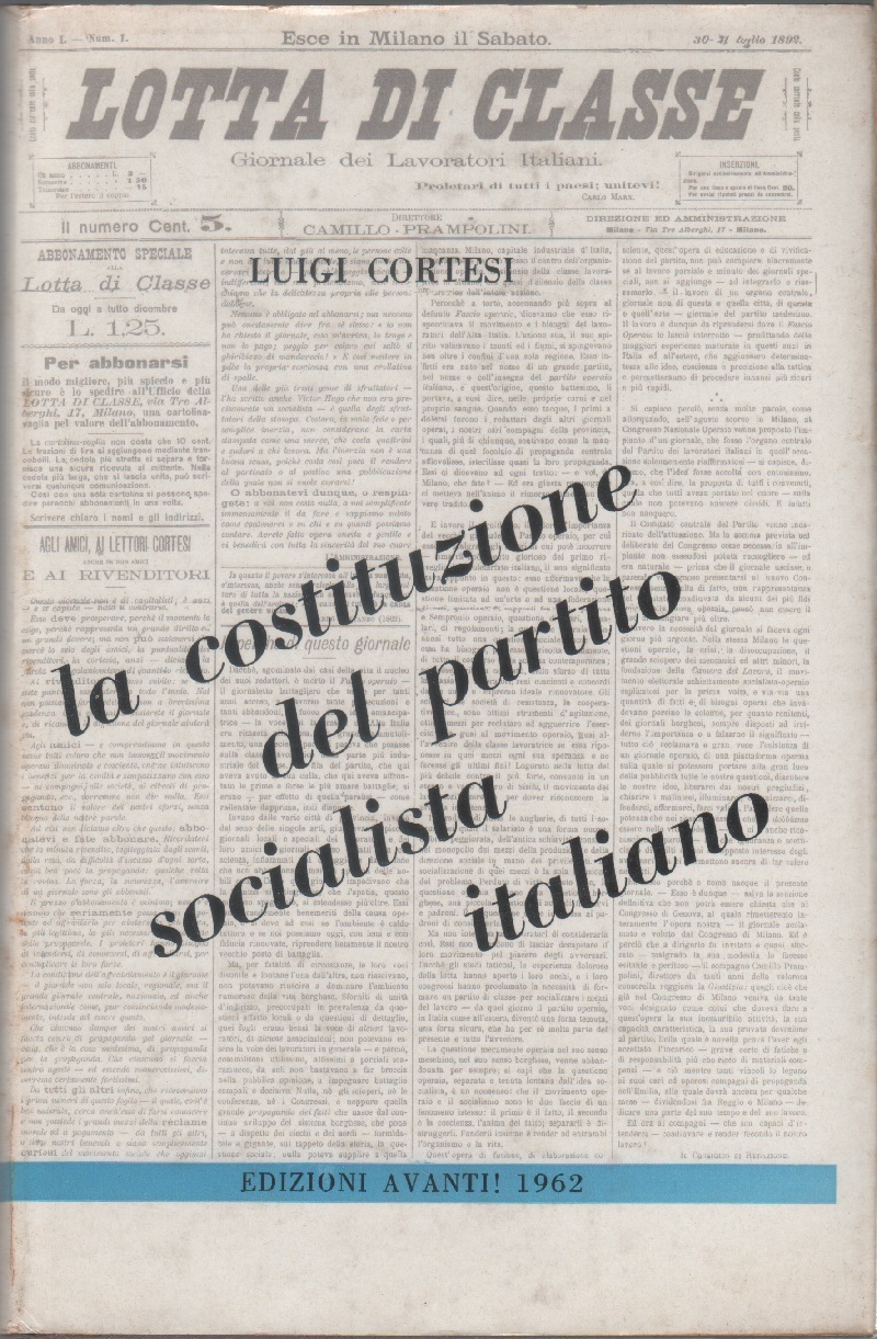 La costituzione del Partito Socialista Italiano - Luigi Cortesi
