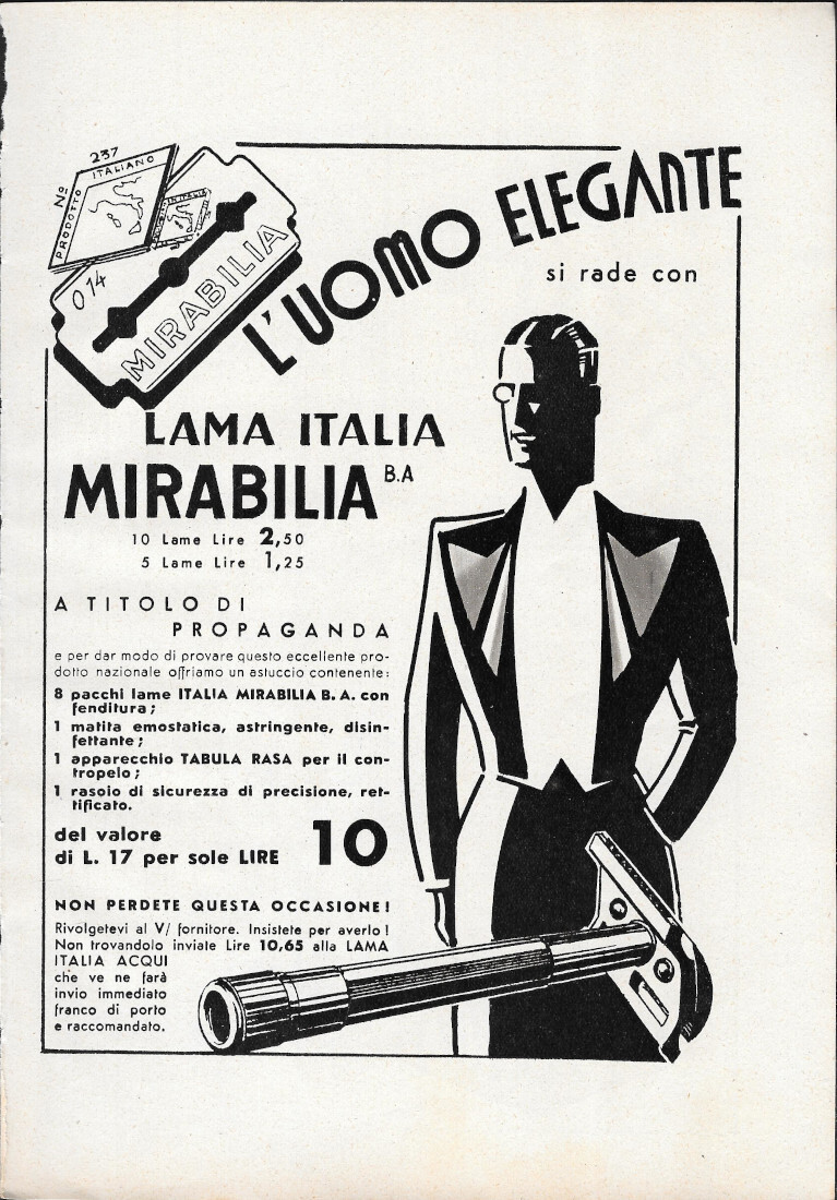 Lama Italia Mirabilia - Advertising 1939