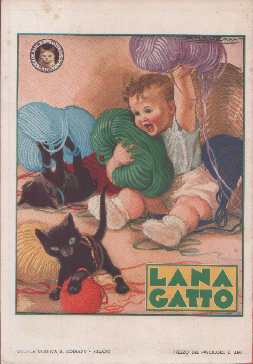 Lana Gatto. Advertising 1937