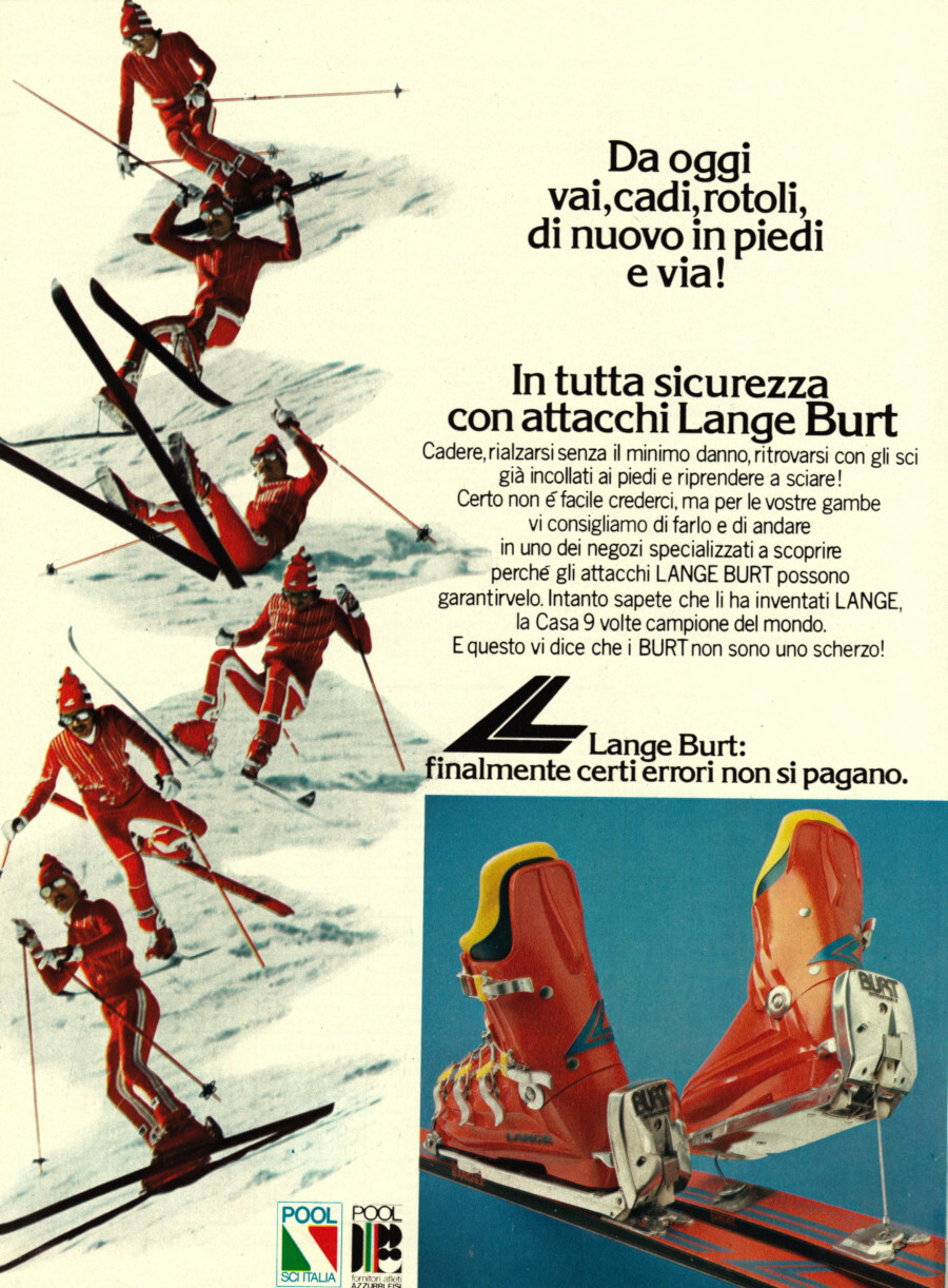 Lange Burt: finalmente certi errori non si pagano. Advertising 1976