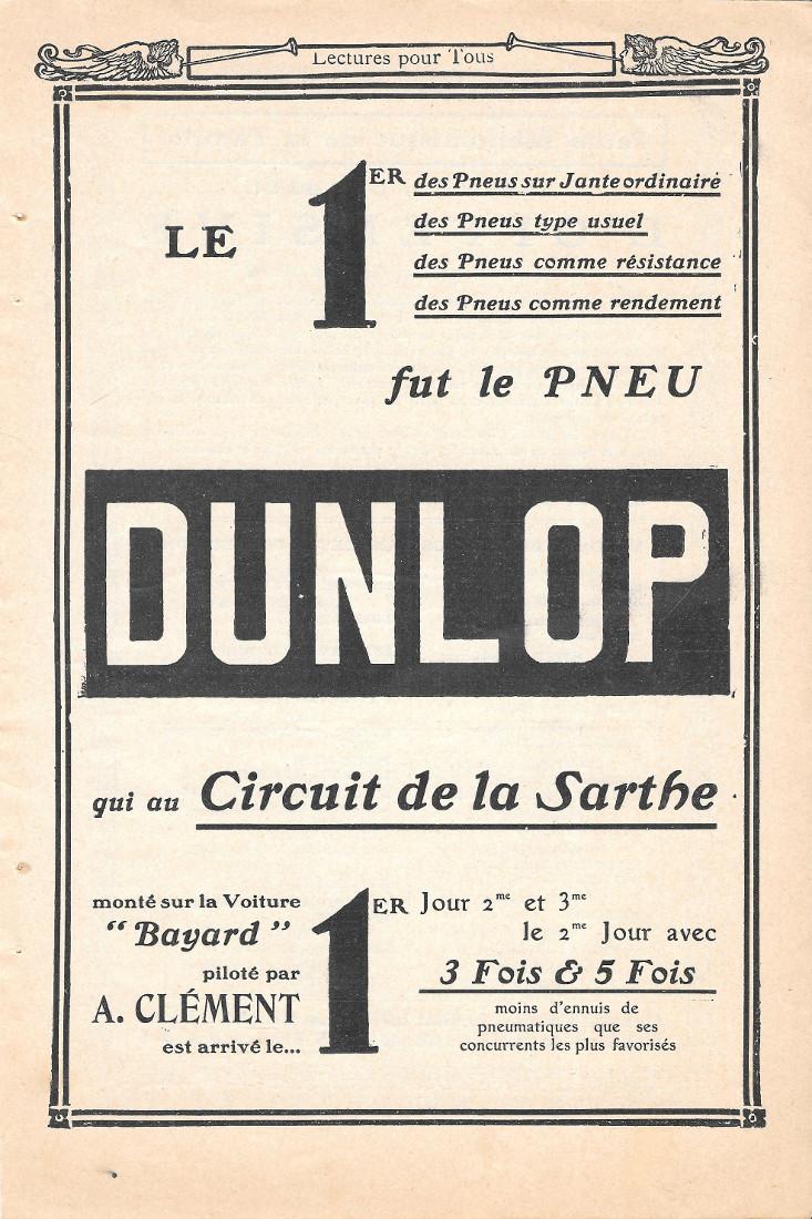 Le 1er fut le pneu Dunlop qui au Circuit de …