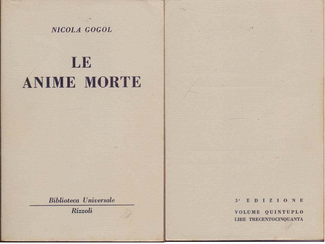 Le anime morte ( 1207-1211 B.U.R.) -Nicola Gogol