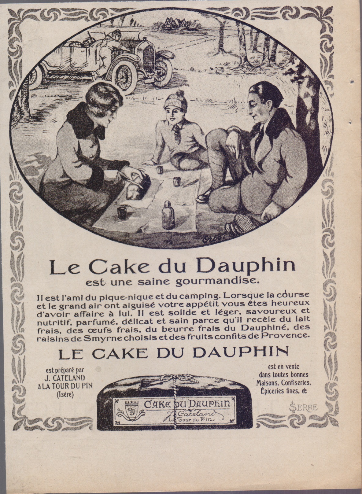 Le Cake du Dauphin. Advertising 1920