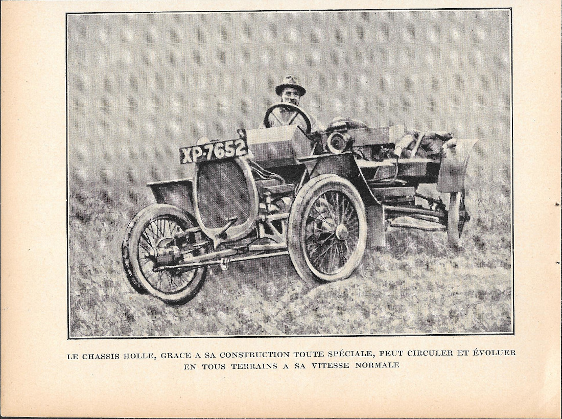 Le Chassis Holle, peut circuler et evoluer en tous terrains …