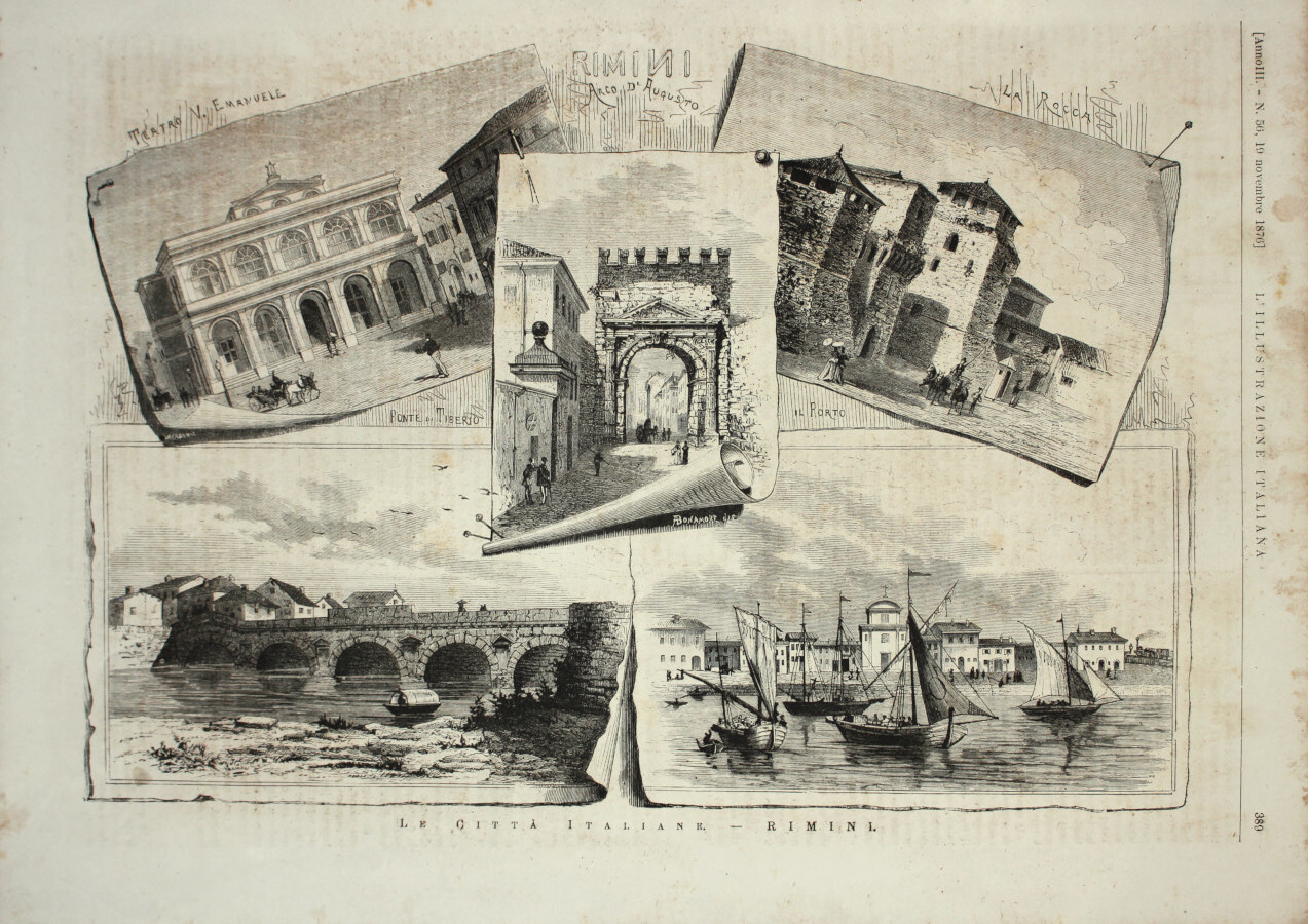 Le città italiane: Rimini. Stampa 1876