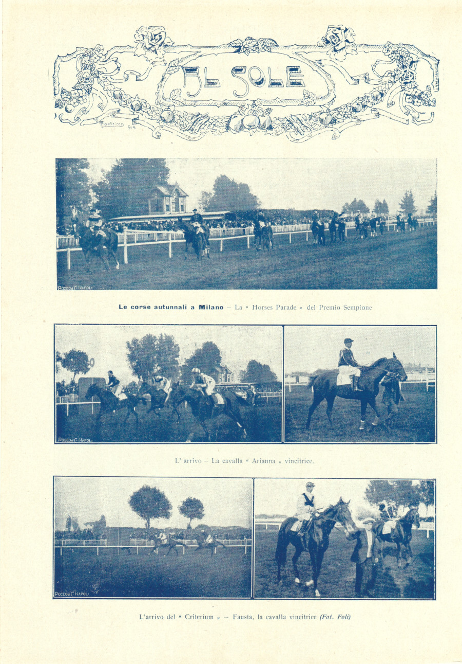 Le corse autunnali a Milano. Immagine 1913