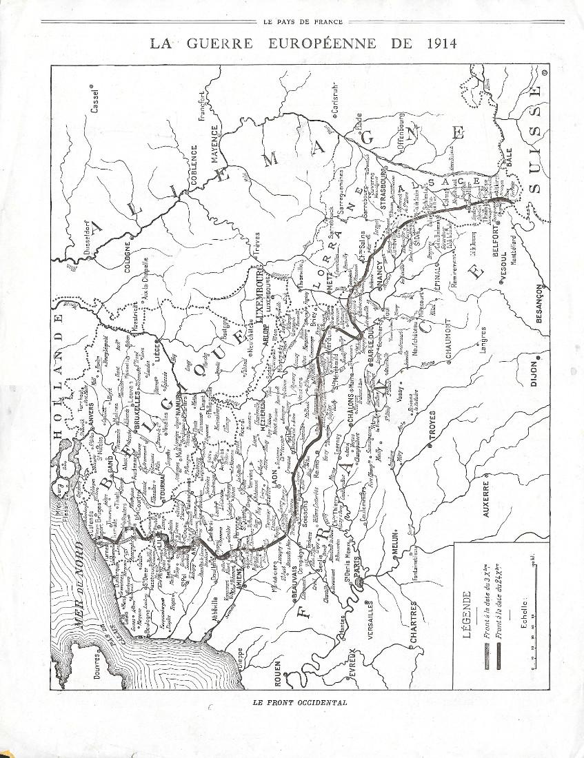 Le Front 3-12-1914/7-1-1915 / Général Foch. Stampa 1915