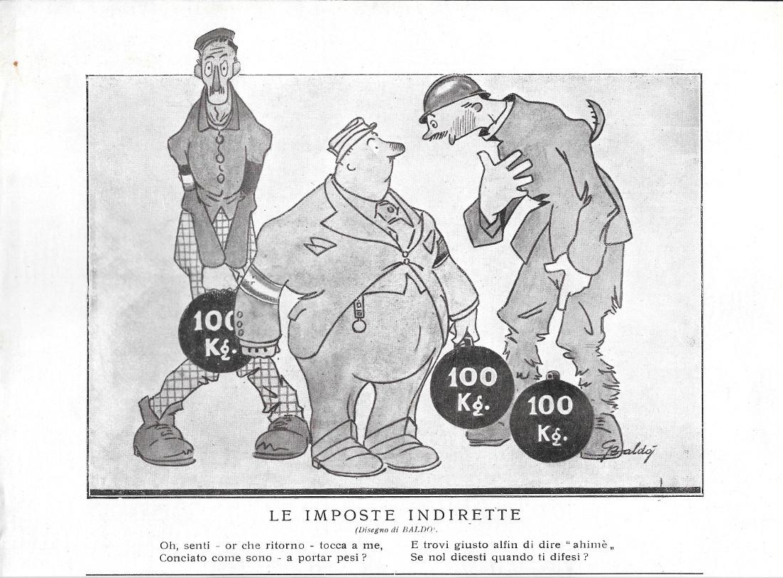Le imposte indirette. Stampa 1919