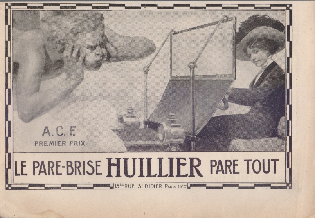 Le pare-brize Huillier. Advertising 1901