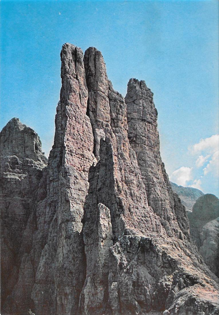 Le Torri del Vajolet nel Gruppo del Catinaccio. Non viaggiata