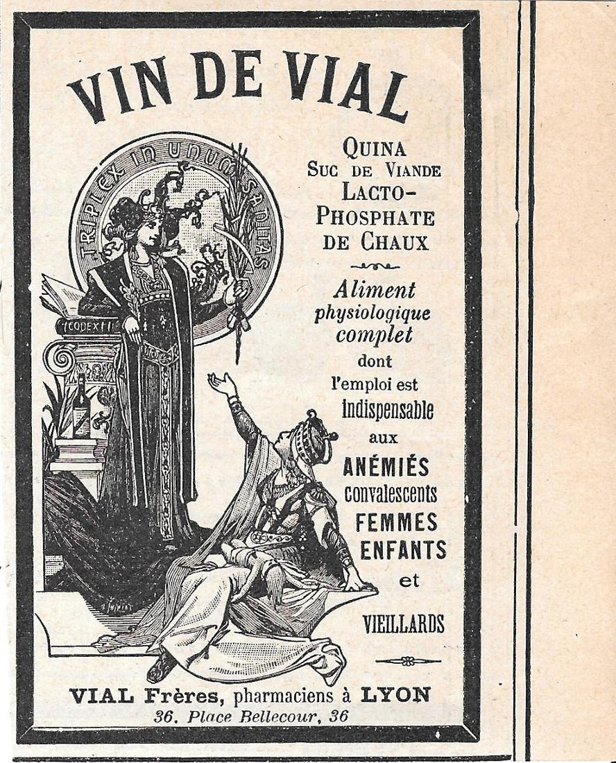 Le vin de Vial. . Pubblicita 1906