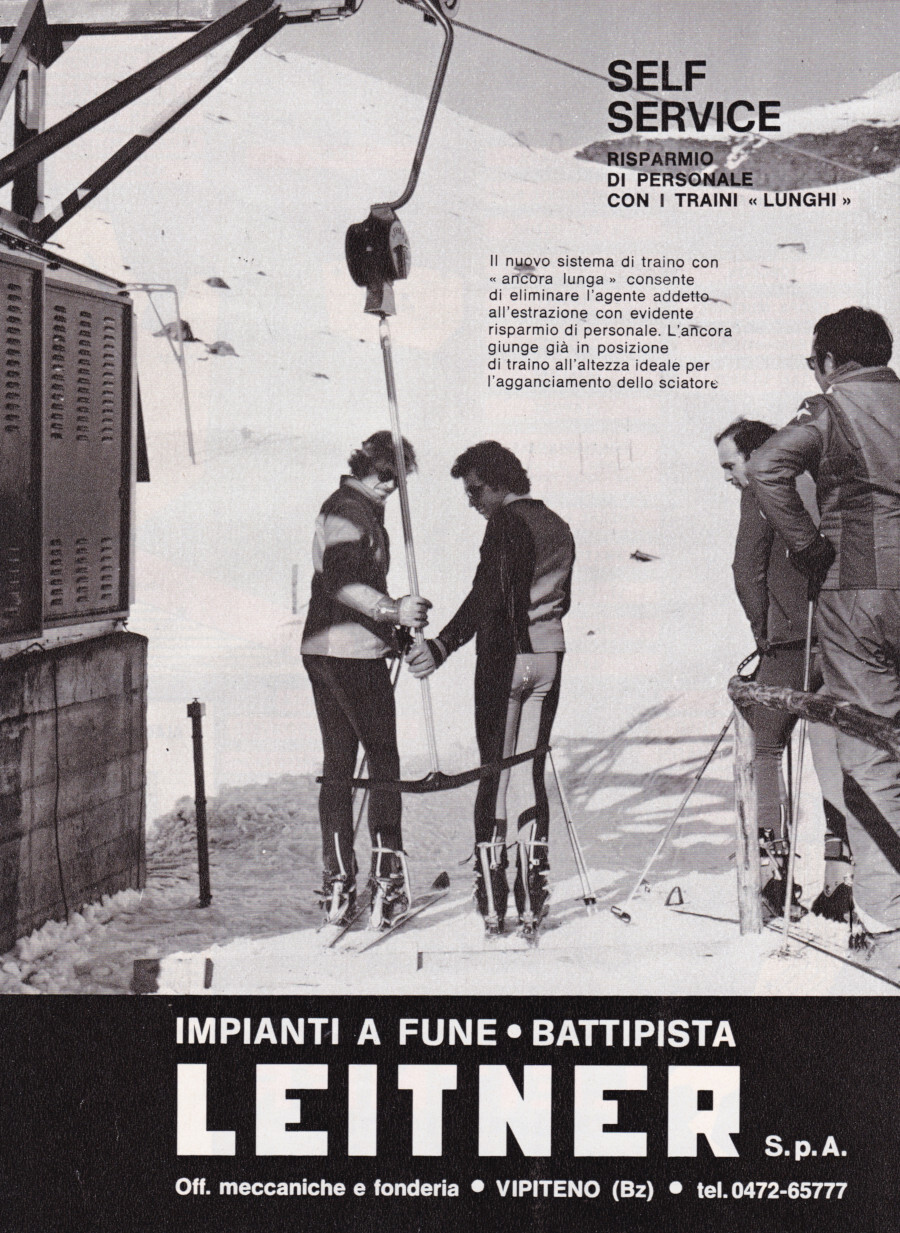 Leitner. Self Service, risparmio di personale con i traini lunghi. …