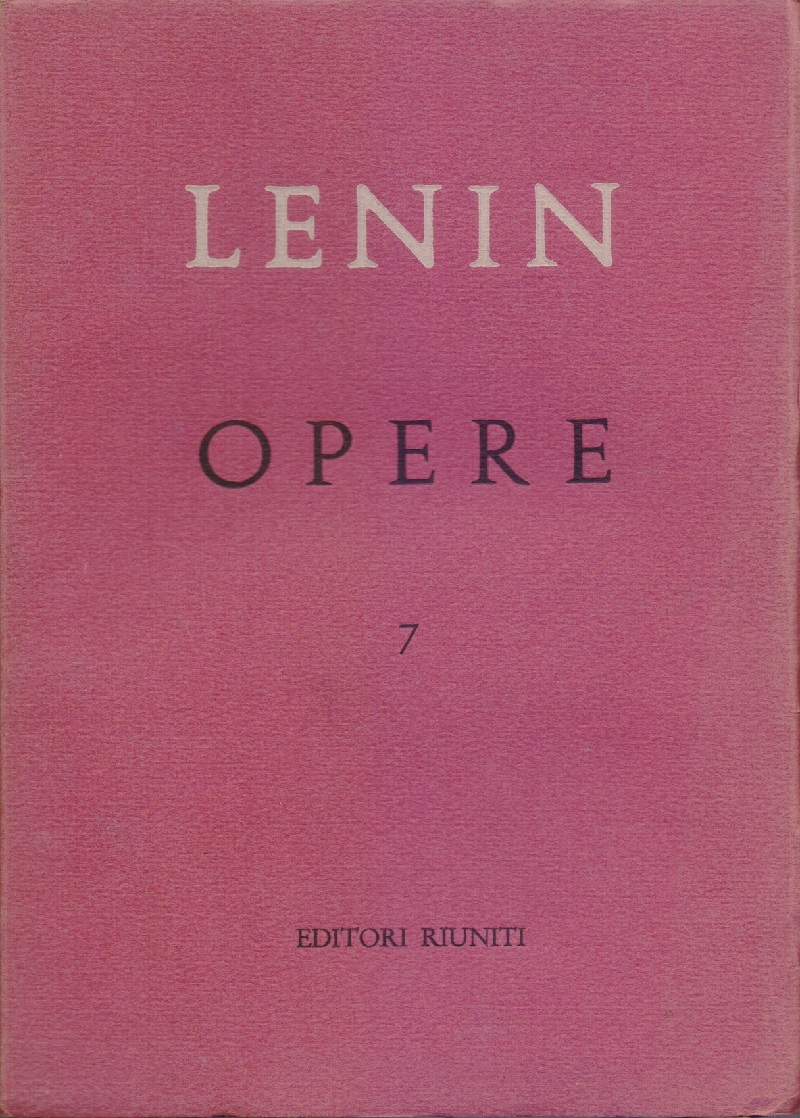 Lenin, Opere complete. Vol. 7 sett. 1903/dic 1904