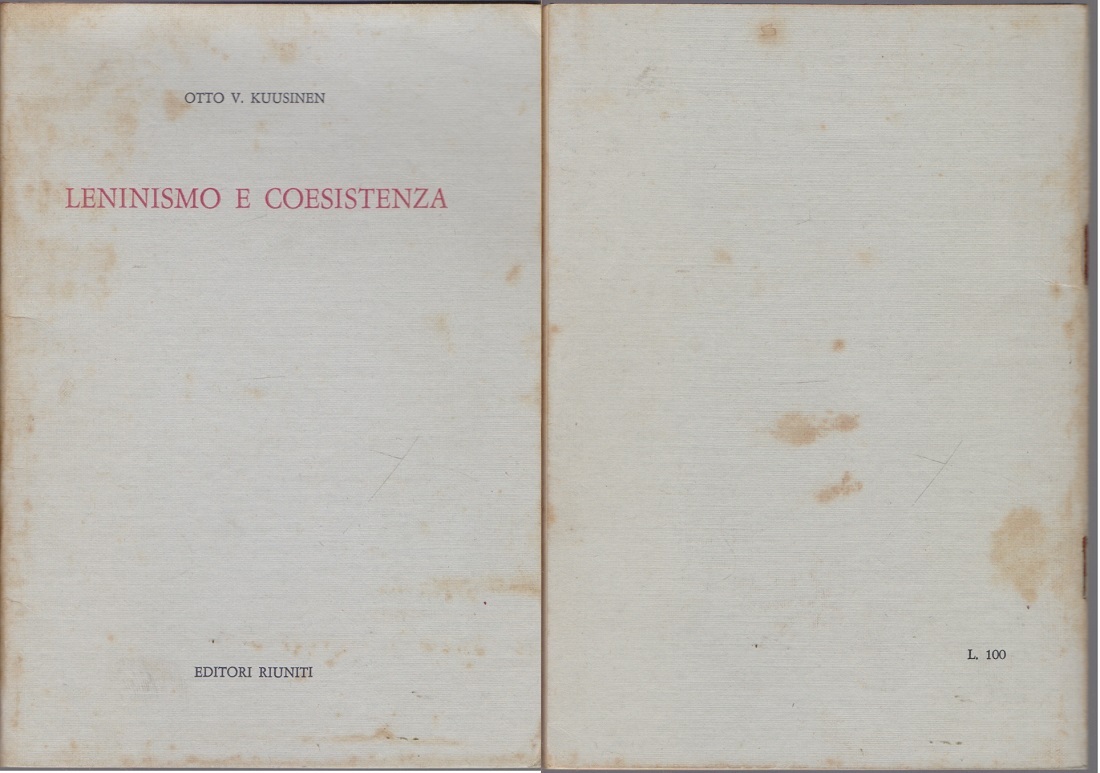 Leninismo e coesistenza - Otto V Kuusinen