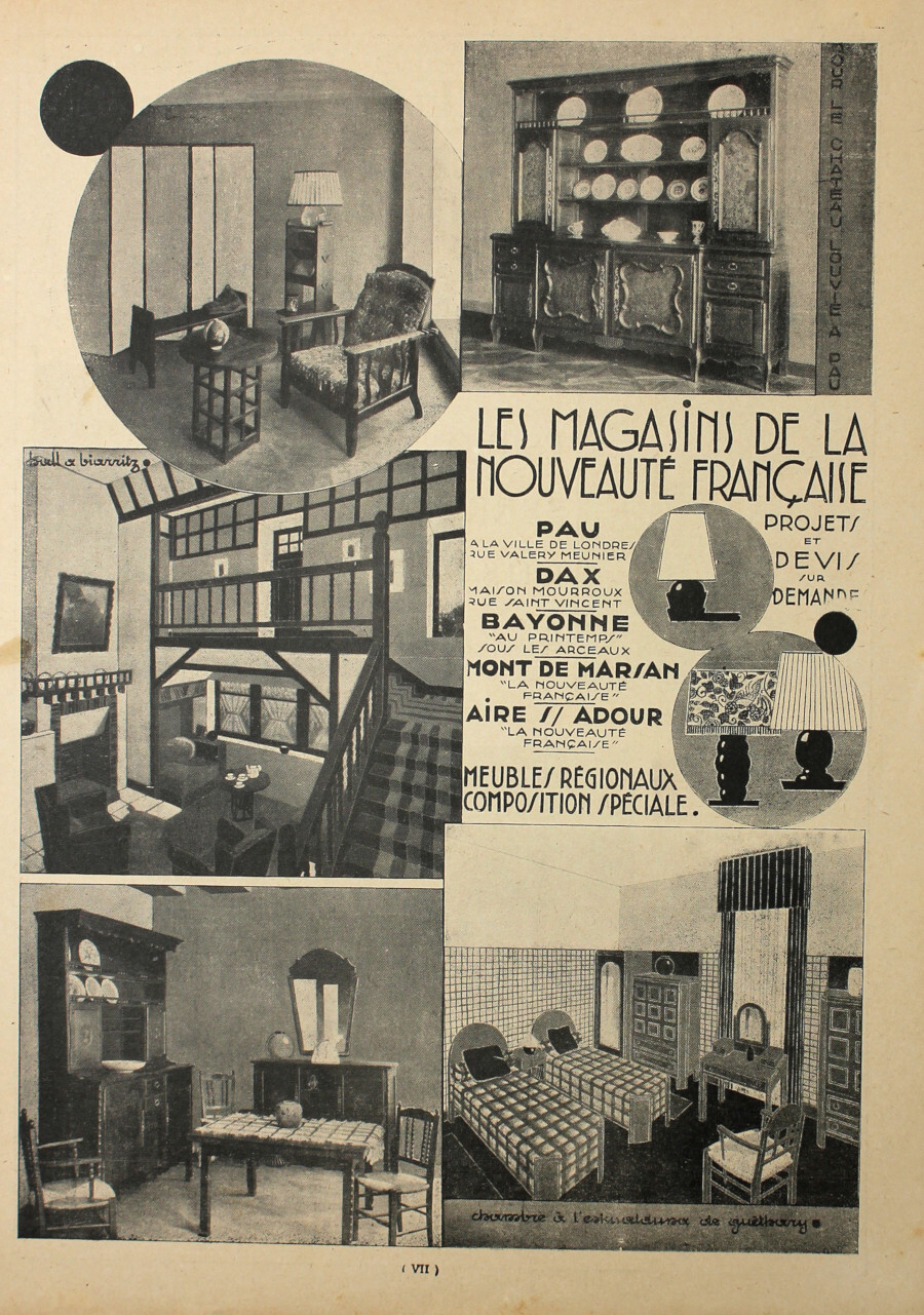 Les magasins de la Nouveaute Francase. Advertising 1927