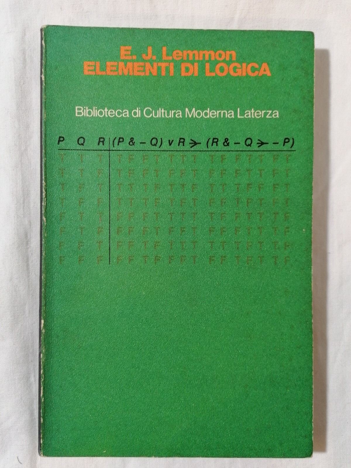 LIBRO Elementi di logica E J Lemmon, Laterza, 1^ edizione …