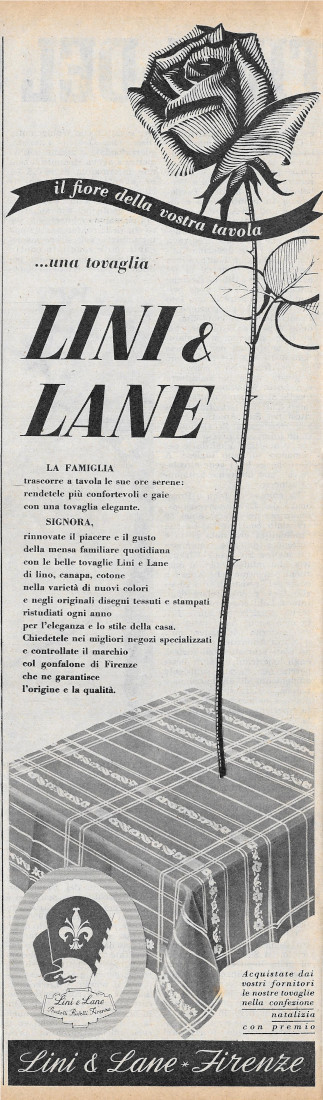 Lini &amp; Lane - Advertising 1956