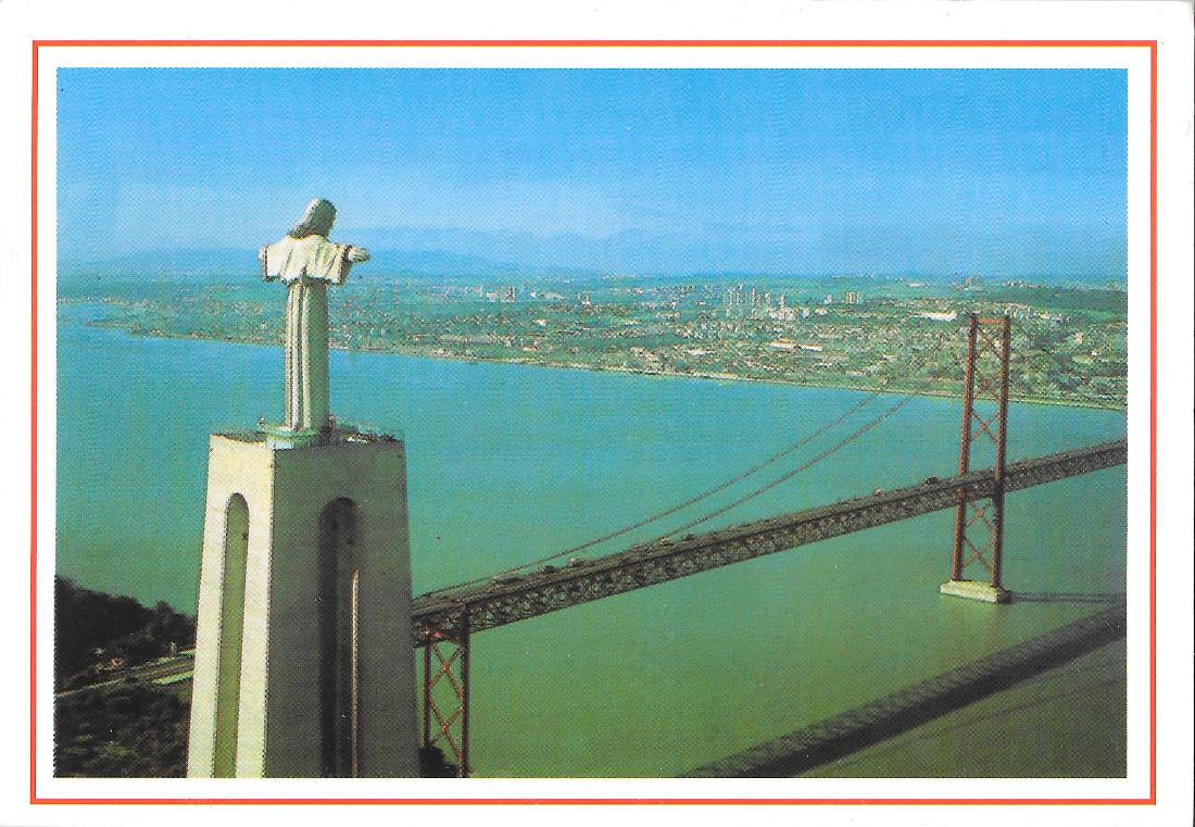 Lisboa. Christ, le Roi et Pont. Non viaggiata