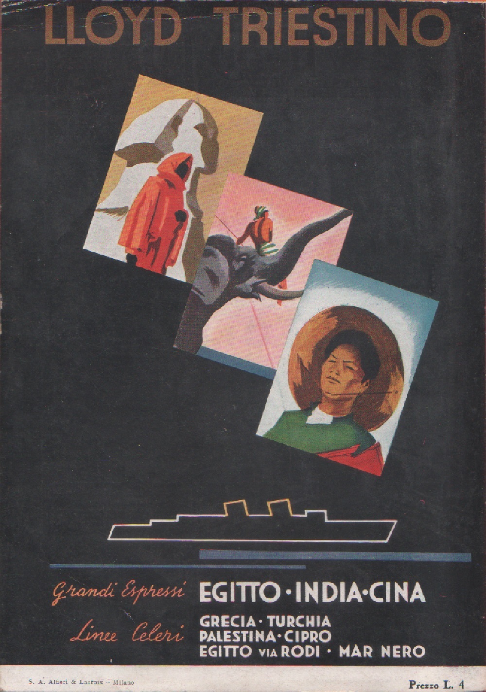 Lloyd Triestino. Advertising 1937