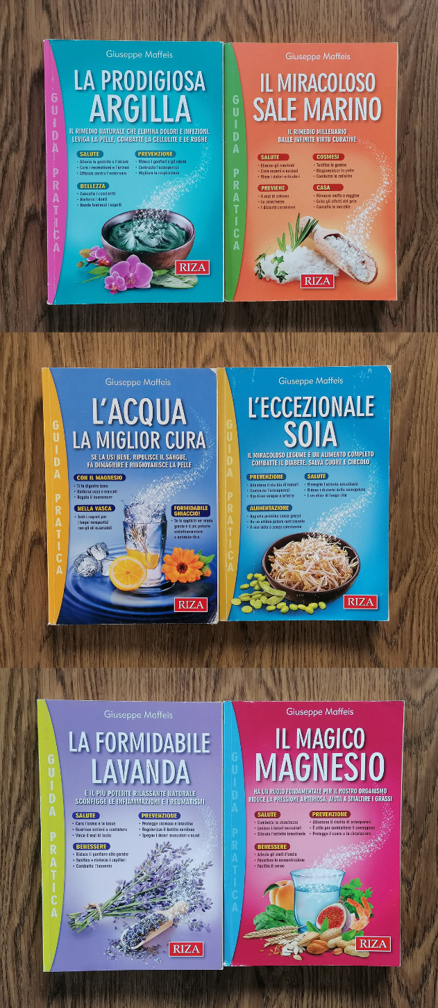 Lotto 6 Libri Maffeis Magnesio Sale Marino Lavanda Soia Acqua …