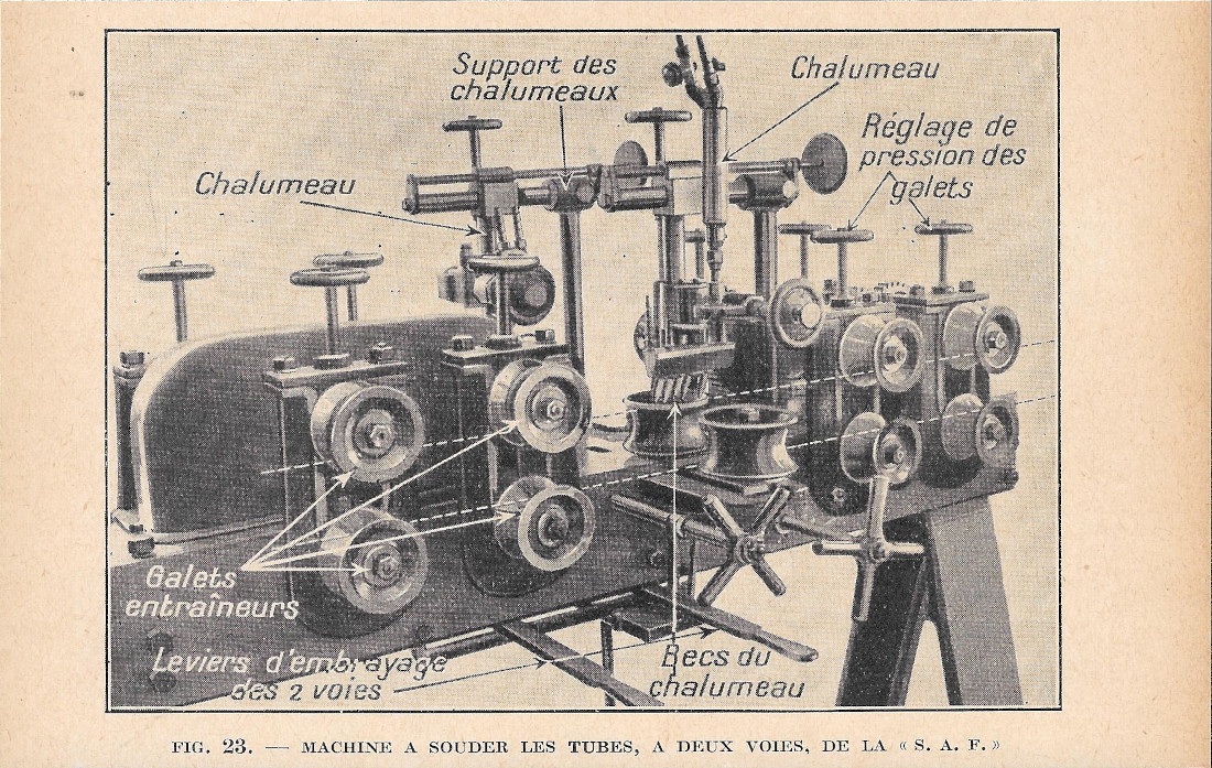 Machine a souder les tubes a deux voies de la …