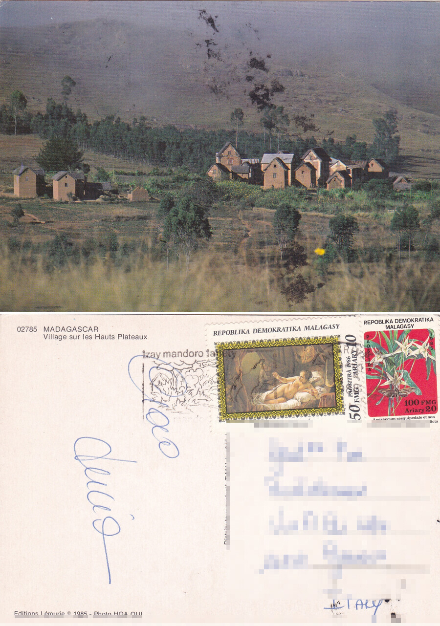 Madagascar. Village sur les Hauts Plateaux. Viaggiata