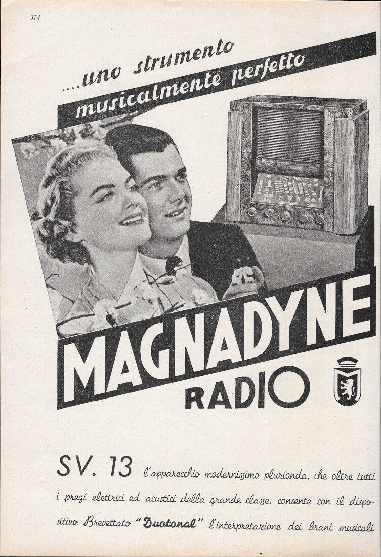 Magnadyne Radio SV.13 - Advertising 1937
