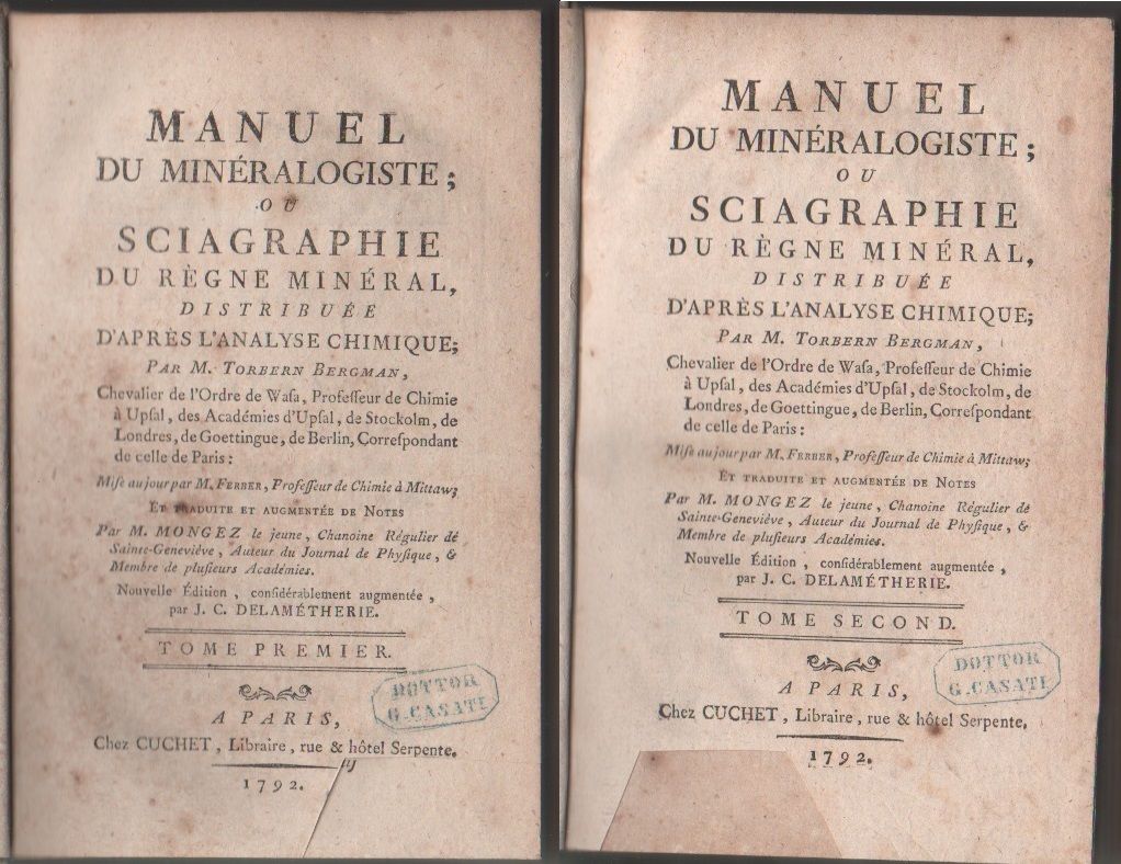 Manuel du mineralogiste; ou sciagraphie..... - Torbern Olof Bergman