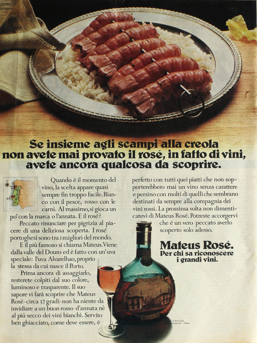 Mateus Rosé per chi sa riconoscere i grandi vini. Advertising …