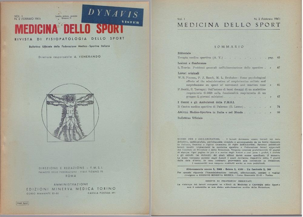 Medicina dello Sport N. 2 - Febbraio 1961