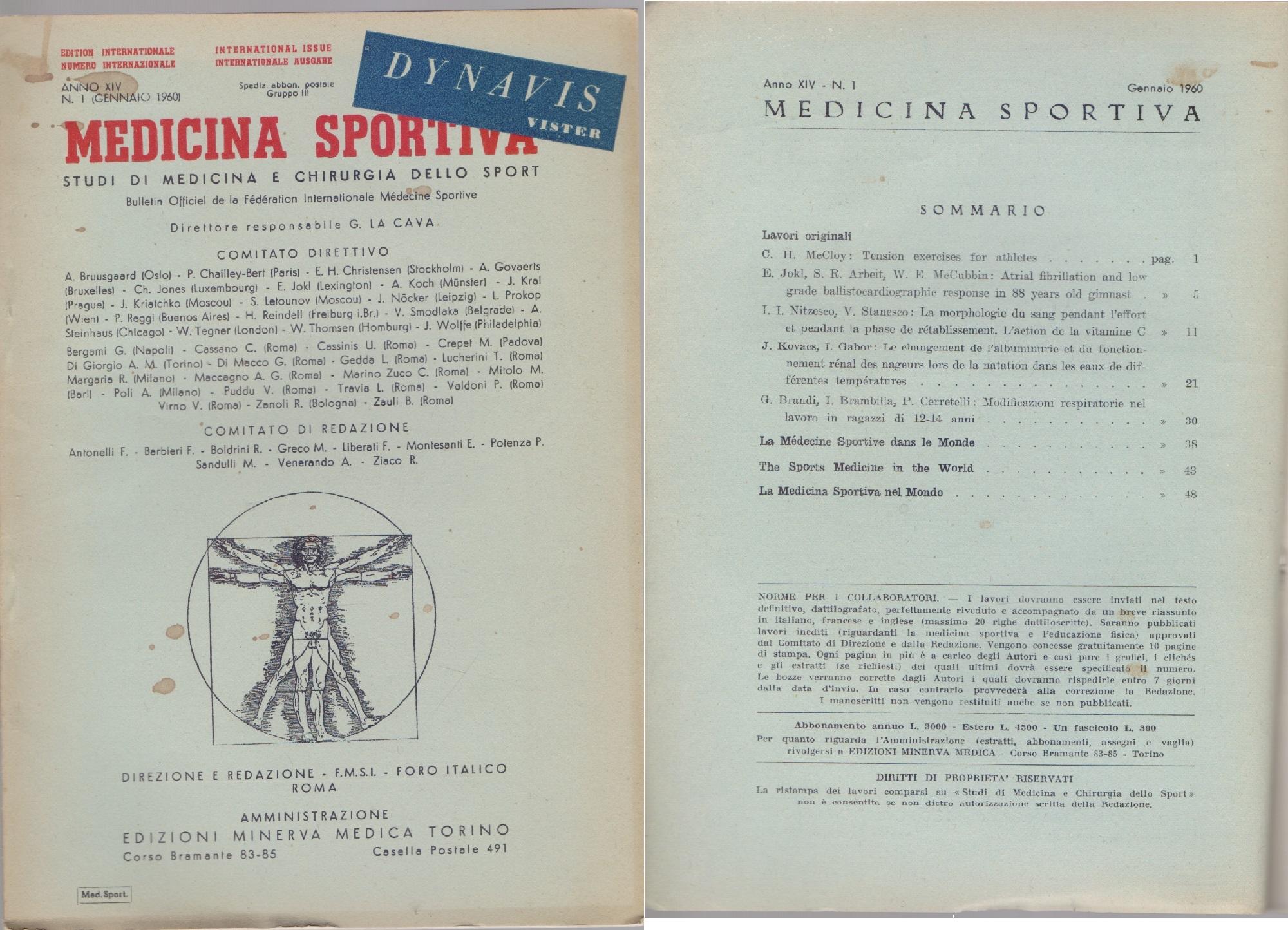 Medicina Sportiva Studi di Medicina e Chirurgia dello Sport Anno …