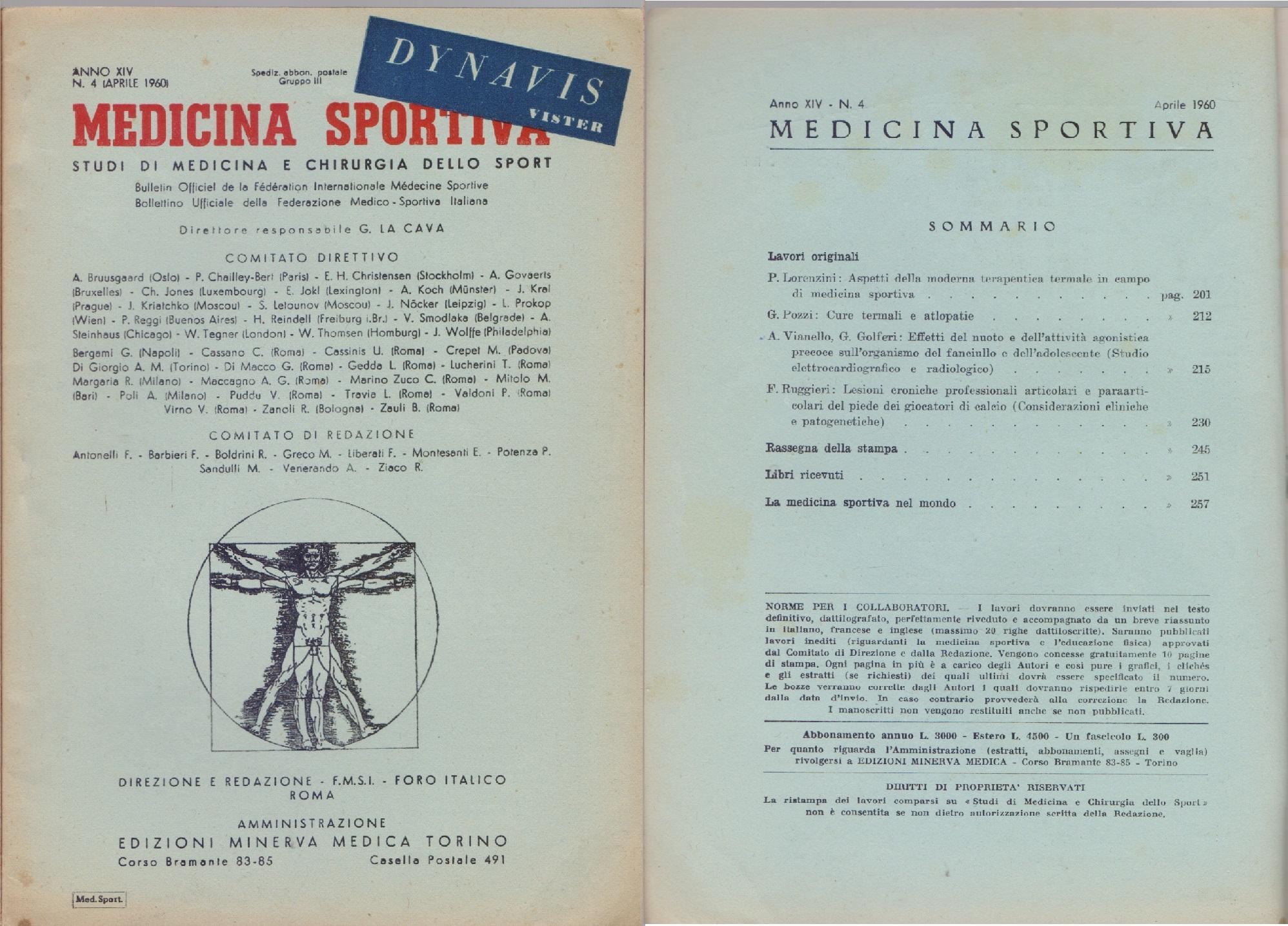Medicina Sportiva Studi di Medicina e Chirurgia dello Sport Anno …
