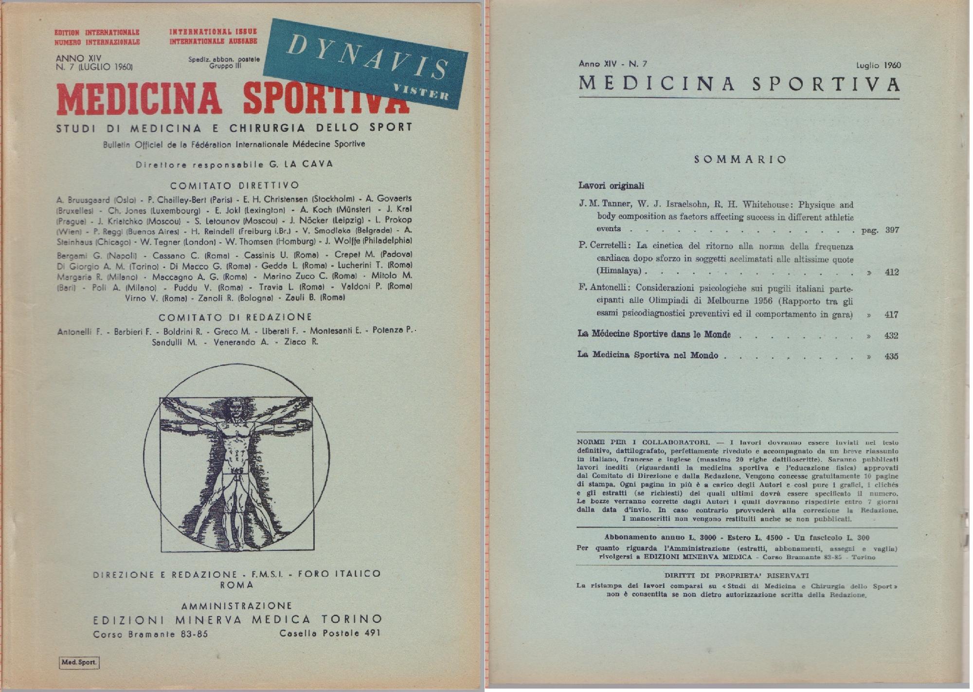 Medicina Sportiva Studi di Medicina e Chirurgia dello Sport Anno …