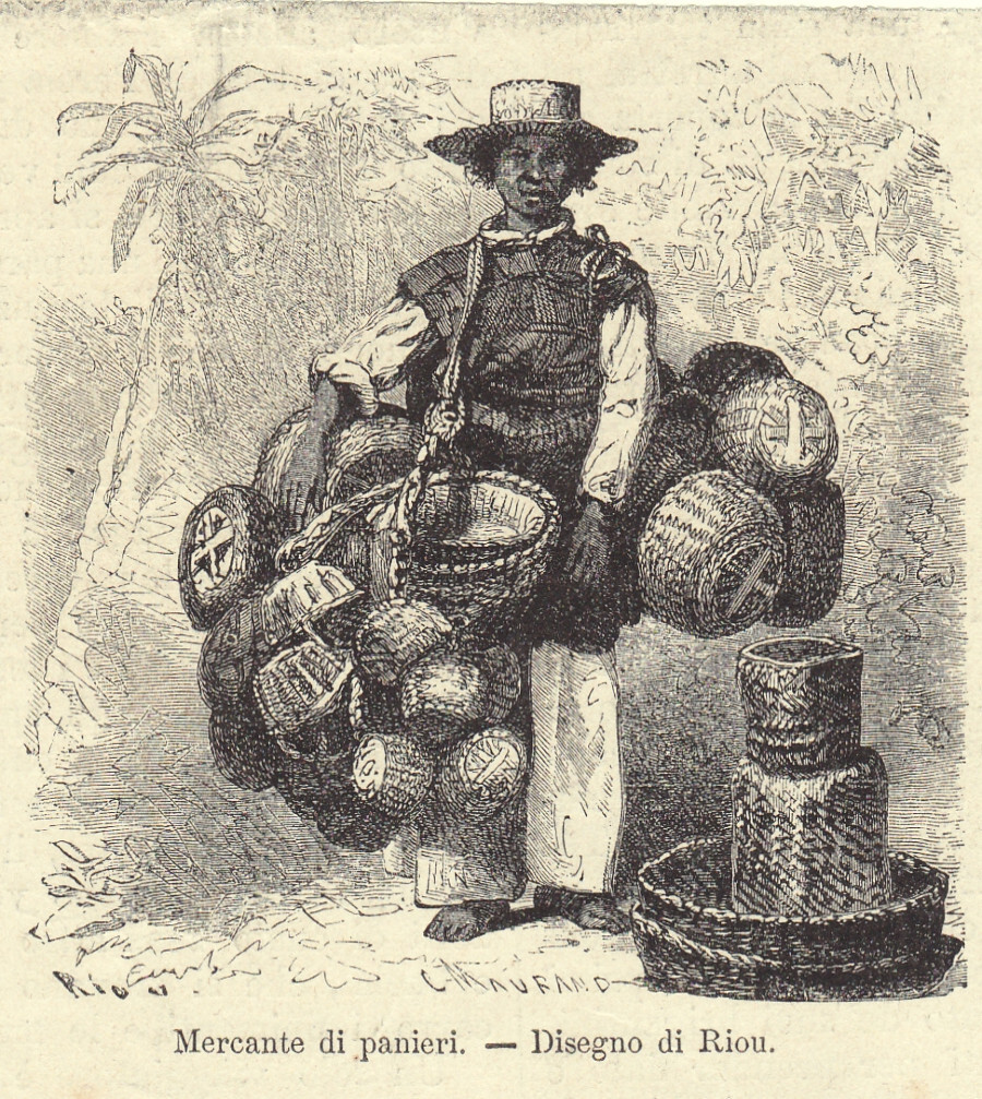 Mercante di panieri (Messico). Illustrazione 1864