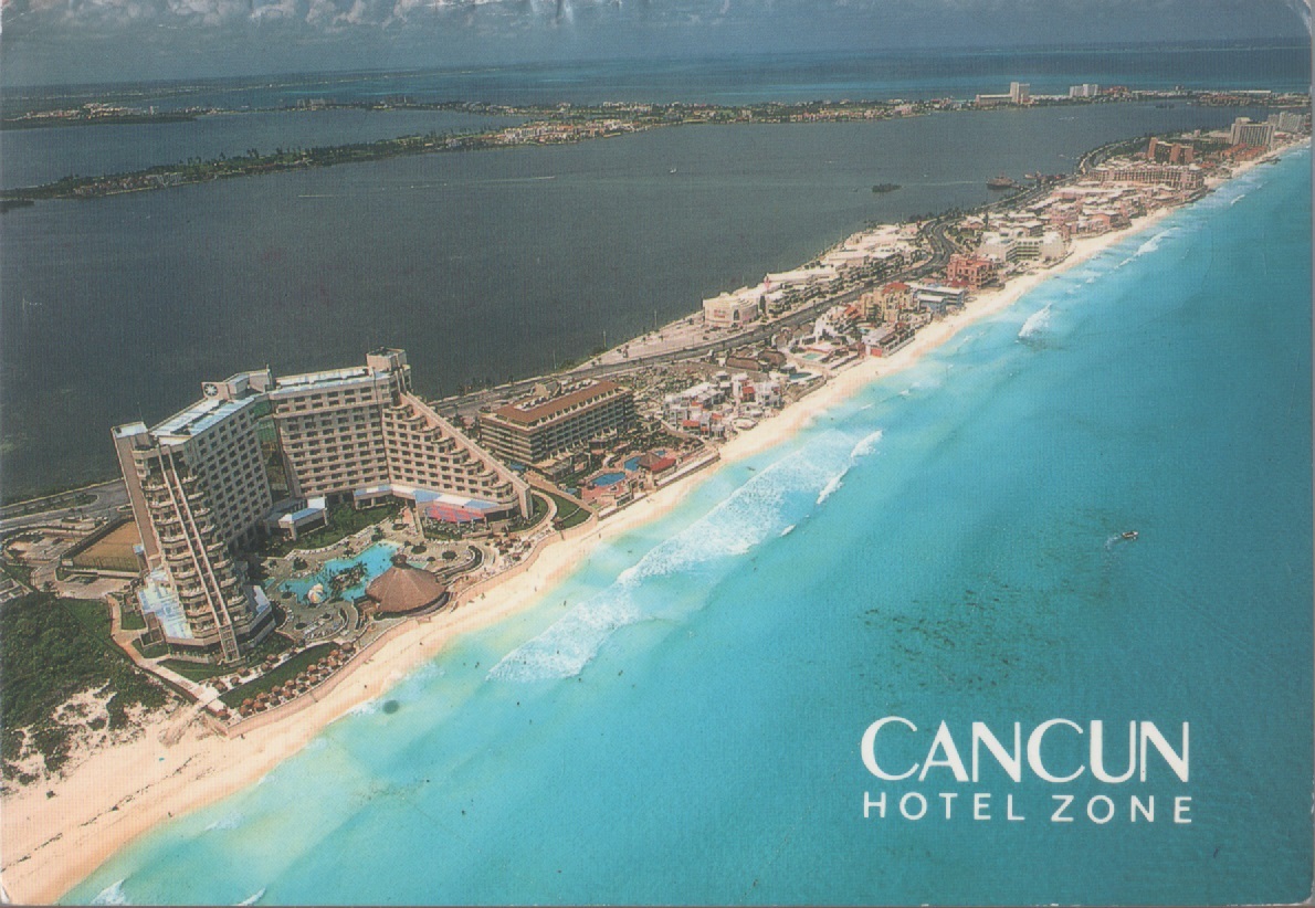 Messico. Cancun. Hotel Zone. Viaggiata 1992