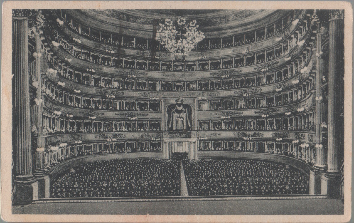 Milano. Teatro alla Scala. Interno. Viaggiata 1940