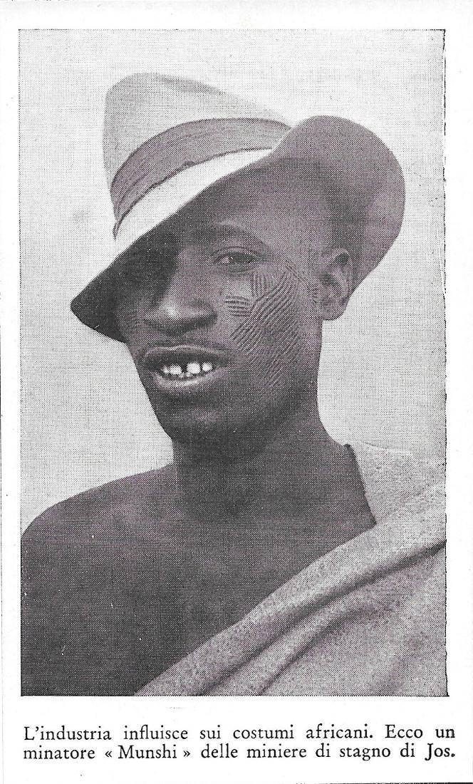 Minatore Munshi delle miniere di stagno di Jos (Nigeria). Stampa …