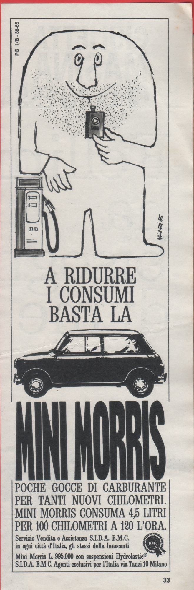 Mini Morris. Advertising 1964