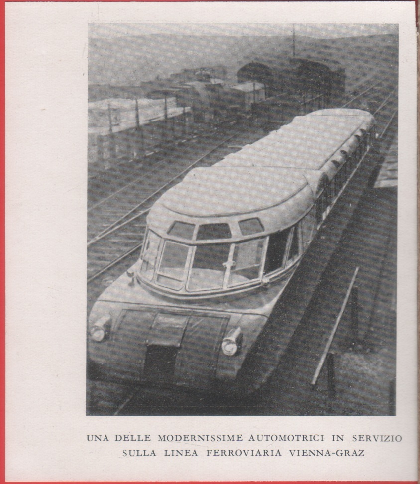 Modernissima automotrice in servizio sulla linea Vienna-Graz. Immagine 1937