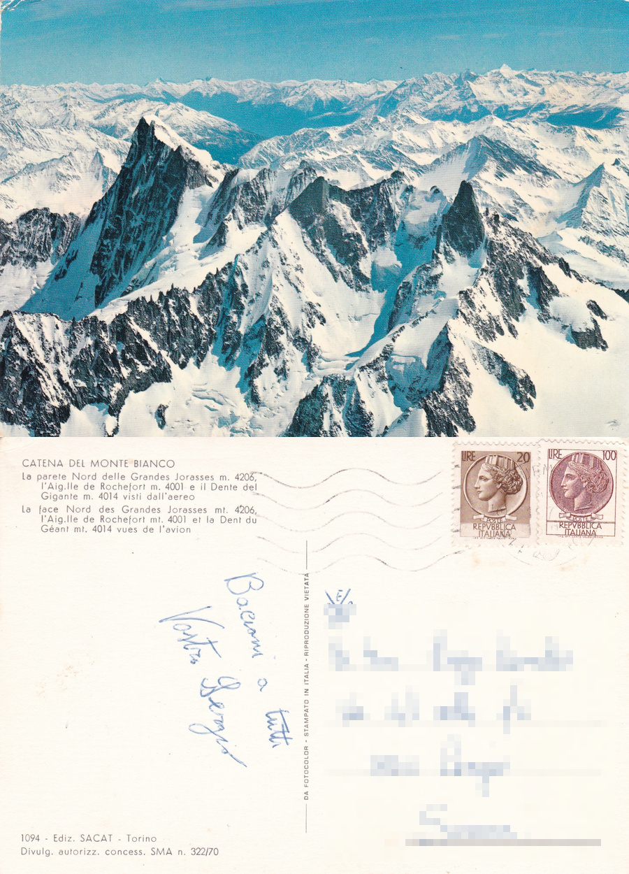 Monte bianco. Nord delle Grandes Jorasses, A.lle de Rochefort e …