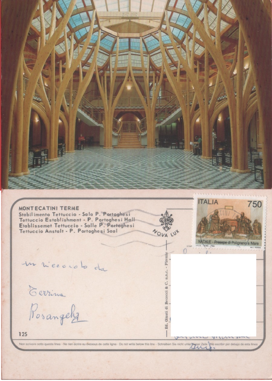 Montecatini Terme. Stabilimento Tettuccio. Sala P. Portoghesi. Viaggiata
