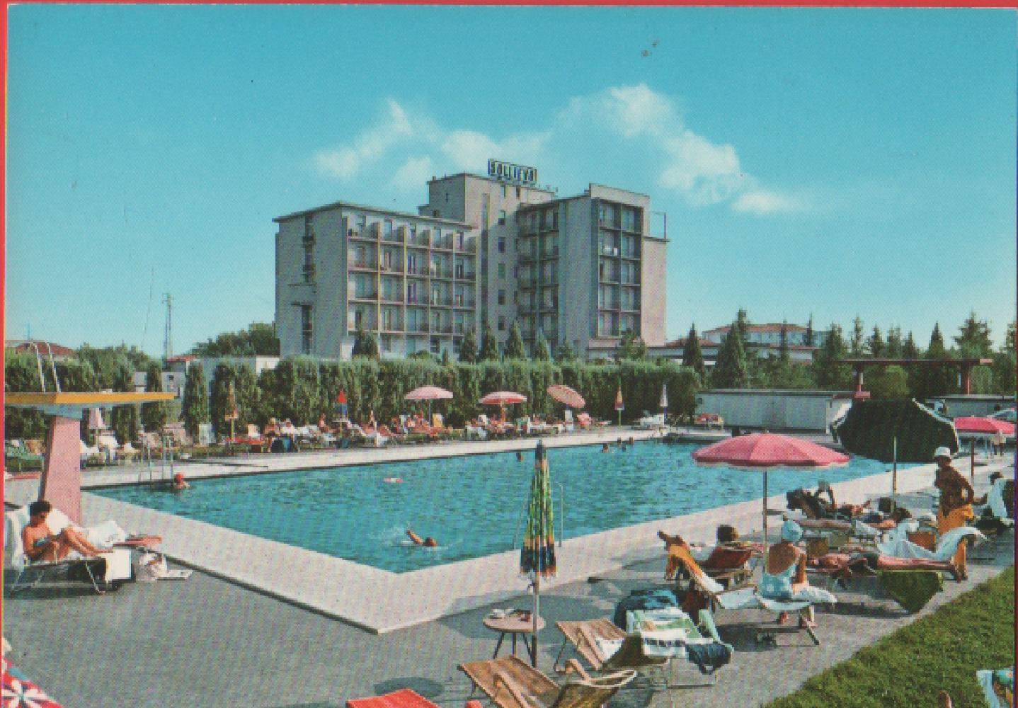 Montegrotto Terme (PD). Hotel Terme Sollievo. Piscina. Non viaggiata