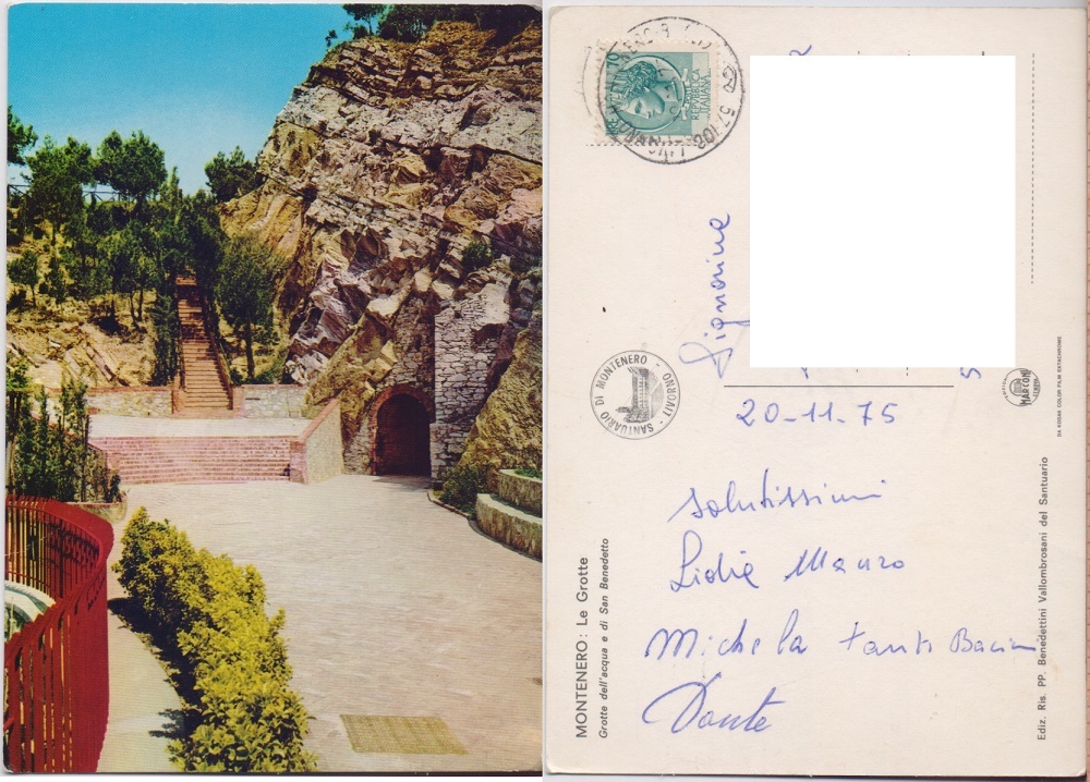 Montenero (LI). Le Grotte. Viaggiata 1975