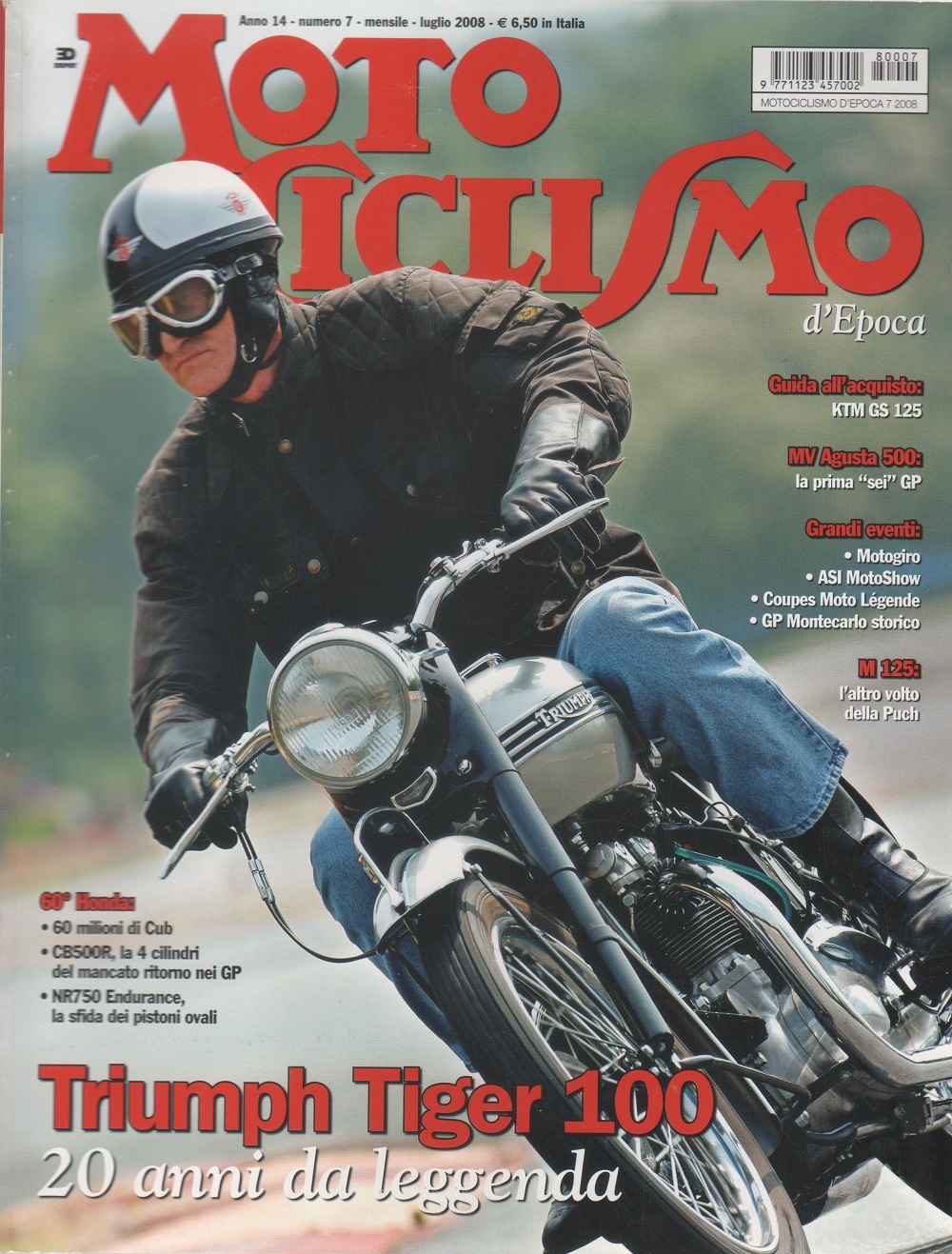 Moto Ciclismo d'epoca. Rivista, n. 7, luglio 2008