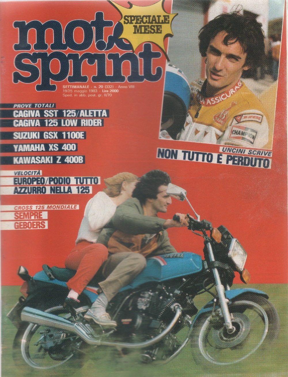 Moto sprint. n. 20 - 1983. Cagiva SST 125 aletta; …