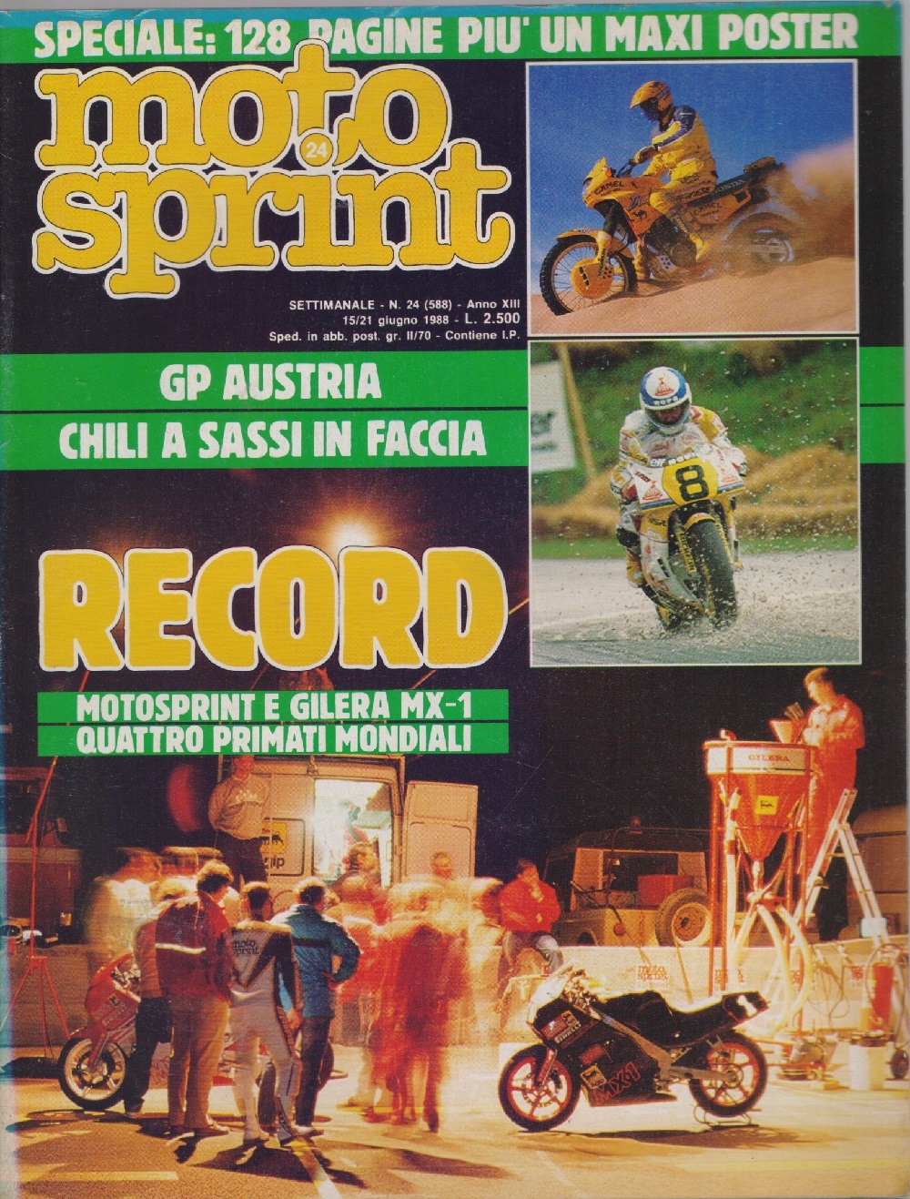 Moto sprint. n. 24 - 1988. GP Australia + Maxi …