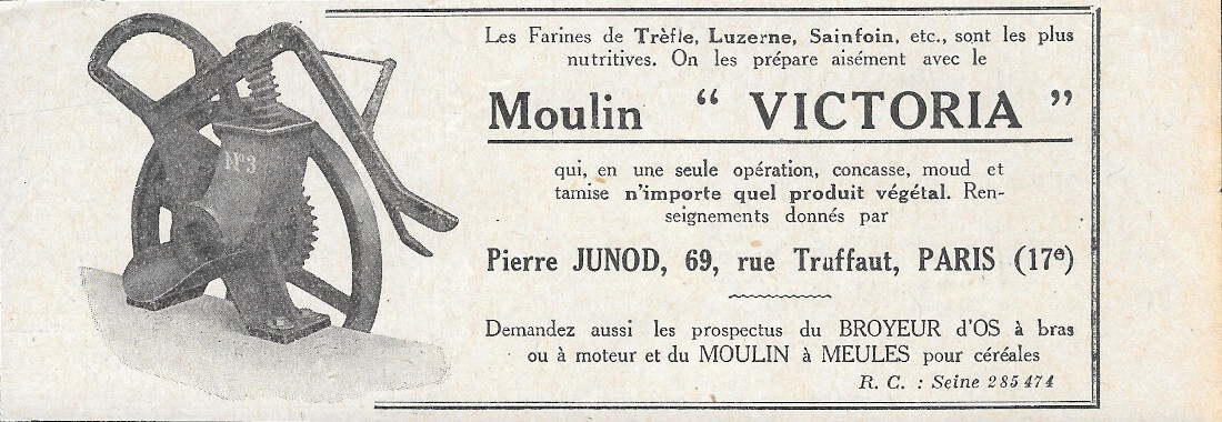 Moulin Victoria - Advertising 1924