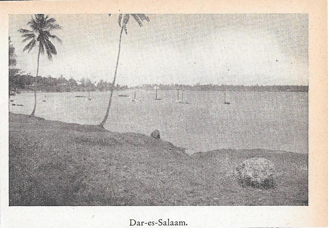Mozambico / Dar-es-Salaam. Stampa 1934 fronte/retro