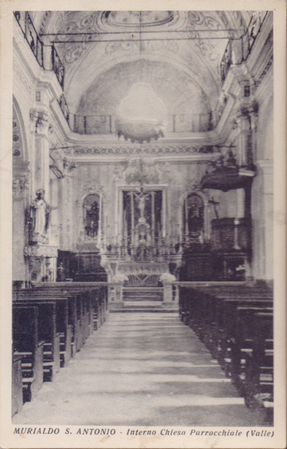 Murialdo (CN). S. Antonio. Interno Chiesta Parrocchiale. non viaggiata