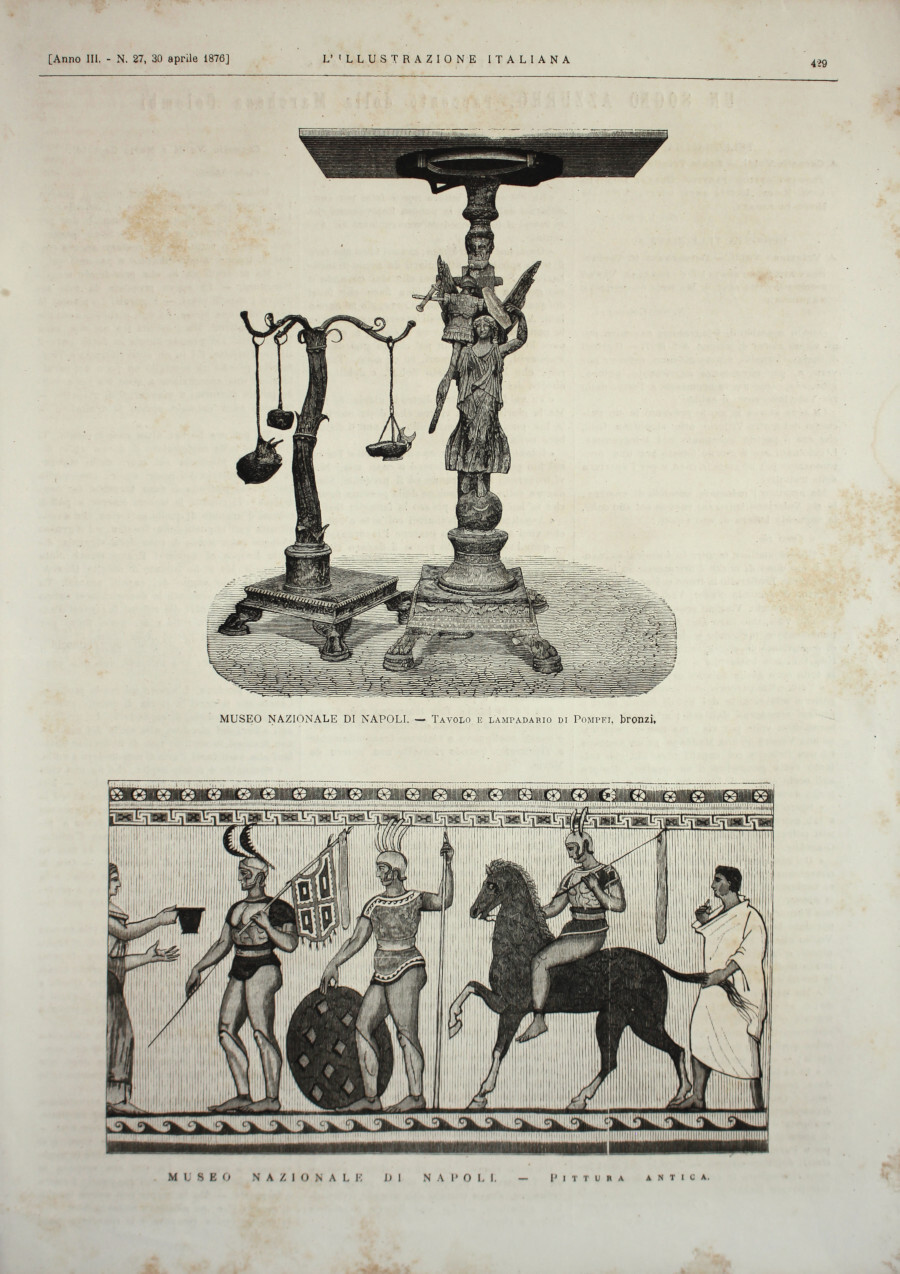 Museo Nazionale di Napoli. Pittura antica. Stampa 1876